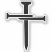 Drie Kruisen Christelijk Kruis Sticker (Voorkant)