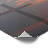 Drie kruisen en zonneschermen poster (Hoek)