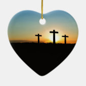 Drie kruisen keramisch ornament (Achterkant)