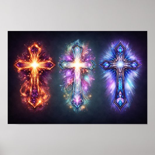 Drie Kruisen Kunst Poster (Voorkant)