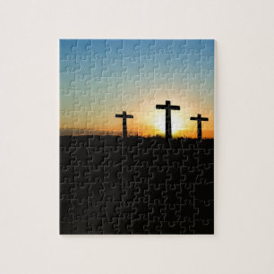 Drie kruisen legpuzzel