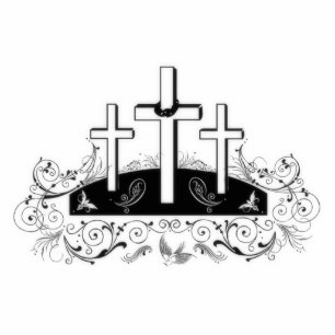 Drie kruisen magneet fotobeeldje magneet