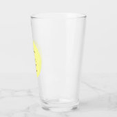 Drie kruisen op Calvariegeel Drink Glas (Links)