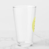 Drie kruisen op Calvariegeel Drink Glas (Rechts)