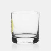 Drie kruisen op Golgotha Geel Whisky Glas (Links)