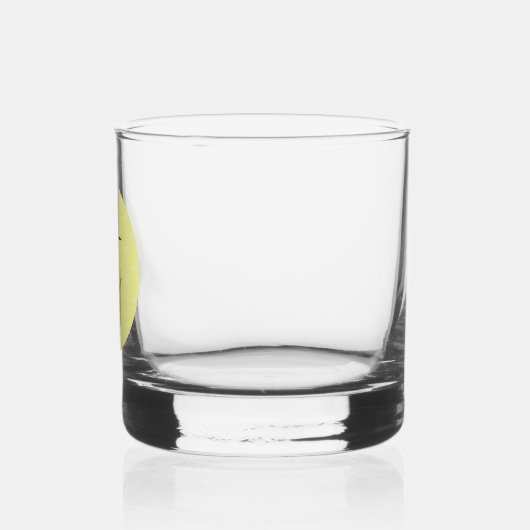 Drie kruisen op Golgotha Geel Whisky Glas (Links)