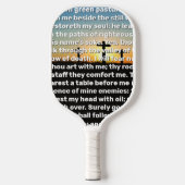 Drie kruisen Psalm 23 Zonsondergang Pickleball Paddle (Voorkant)