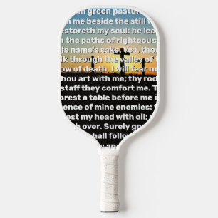 Drie kruisen Psalm 23 Zonsondergang Pickleball Paddle