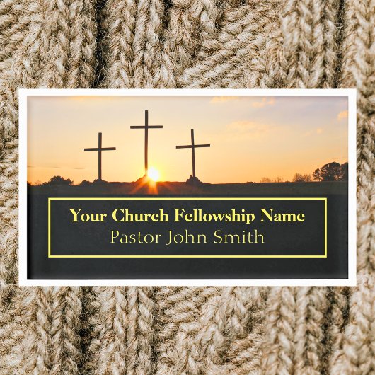 Drie kruisen Sunrise Church Pastor Naambadge