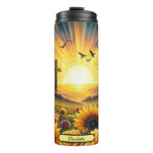 Drie kruisen Sunset Floral Radiance Thermosbeker (Voorkant)