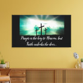 Drie kruisingen canvas afdruk (Insitu (Woonkamer))