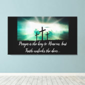 Drie kruisingen canvas afdruk (Insitu (Houten vloer))