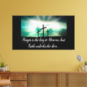 Drie kruisingen canvas afdruk (Insitu (Woonkamer))