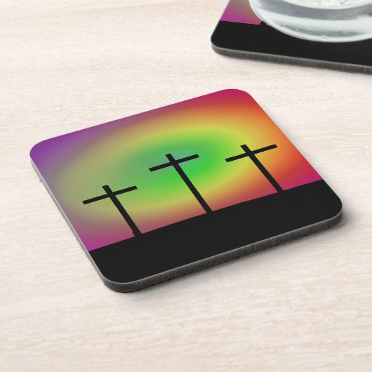 Drie kruisingen gloed onderzetter (Linkerzijde)