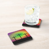 Drie kruisingen gloed onderzetter (Rechterzijde)