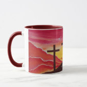 Drie kruisingen kroonfixatie John 3:16 Coffee Mok  (Links)