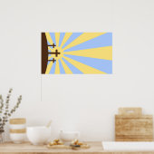 Drie kruisingen poster (Keuken)