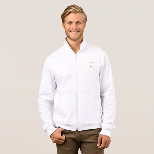 Drie Kruisjes op Calvarium Hoodie (Voorkant volledig)