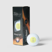 Drie kruizen op Calvarie Golfballen (Verpakking)