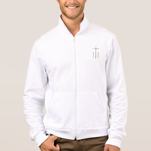 Drie kruizen op Calvarie Hoodie (Voorkant)