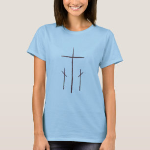 Drie kruizen op Calvarie T-shirt