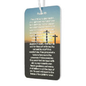 Drie kruizen Psalm 23 Zonsondergang Herdenkings-  Luchtverfrisser (Links)