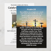 Drie kruizen Psalm 23 Zonsondergang Viering van he Kaart (Voorkant / Achterkant)