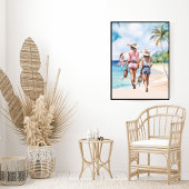 Drie Kustkoeienmeisjes Tropical Island Poster