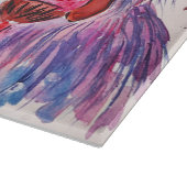 Drie kwartelkleurige hooglandkoeien snijplank (Hoek)