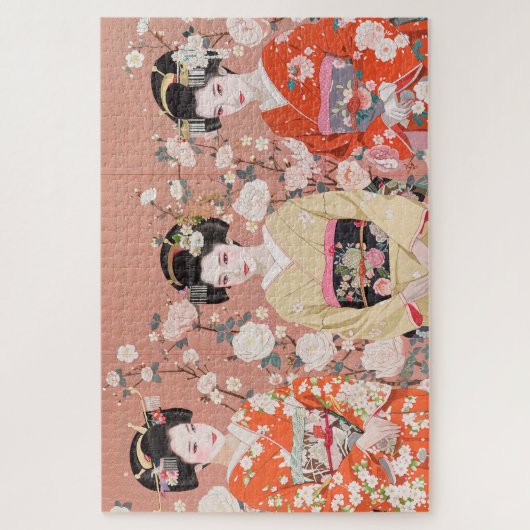 Drie Kyoto Maikos Jigsaw puzzel (Verticaal)
