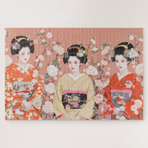 Drie Kyoto Maikos Legpuzzel