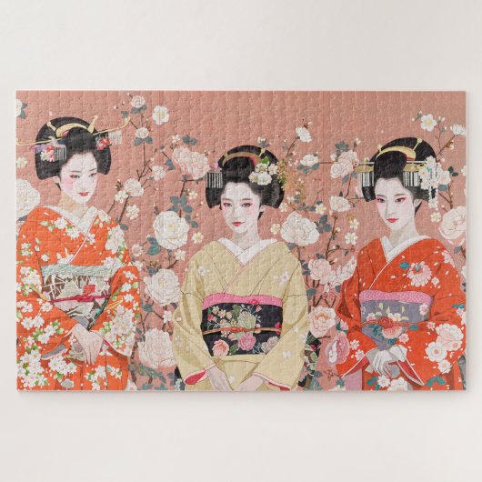 Drie Kyoto Maikos Legpuzzel (Horizontaal)