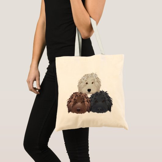 Drie Labradoodles Tote Bag (Voorkant (product))