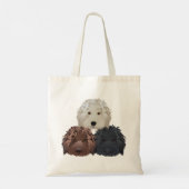 Drie Labradoodles Tote Bag (Achterkant)