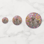 Drie labrador Puppies Oil geverfd, Confetti (Achterkanten)