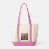 Drie labrador Puppies Oil geverfd, Tote Bag (Achterkant)