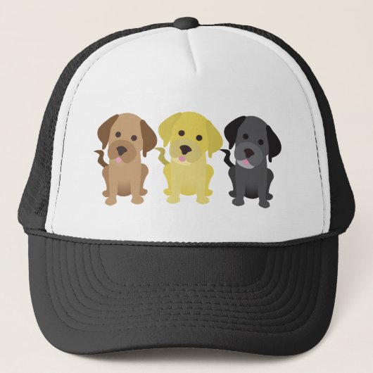 Drie Labrador Retrievers Trucker Pet (Voorkant)