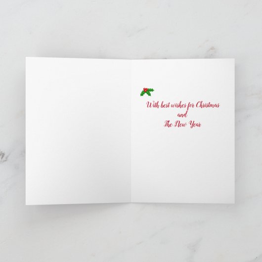 Drie Labradors en Kerstman Kerstmis Feestdagen Kaart (Binnen)