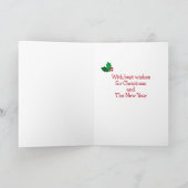 Drie Labradors en Kerstversiering Feestdagen Kaart (Binnen)