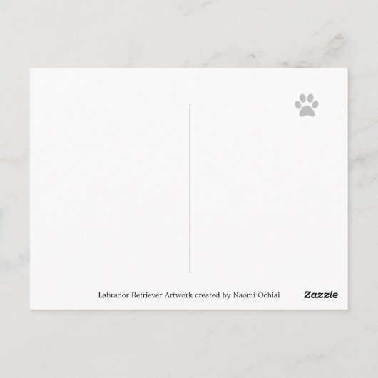 Drie Labradors en Ouders Winter Uitzicht Brown Briefkaart (Achterkant)