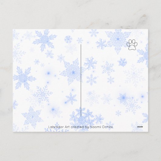 Drie Labradors Rode Vrachtwagen Kerstmis Feestdagenkaart (Achterkant)