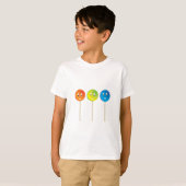Drie lachende lolly's t-shirt (Voorkant volledig)