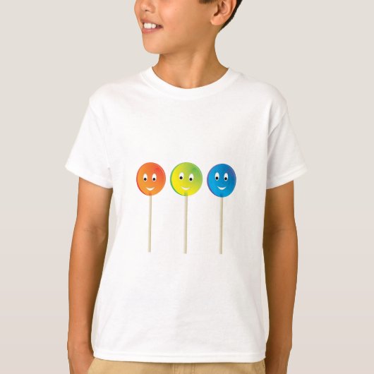 Drie lachende lolly's t-shirt (Voorkant)