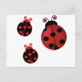 Drie Ladybugs Briefkaart (Voorkant)