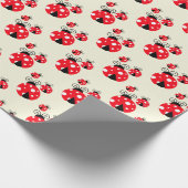 Drie Ladybugs Design Wrapping Paper Roll Cadeaupapier (Hoek)