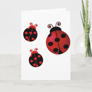 Drie Ladybugs Kaart