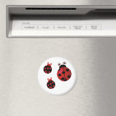 Drie Ladybugs Magneet (Insitu (Vaatwasser))
