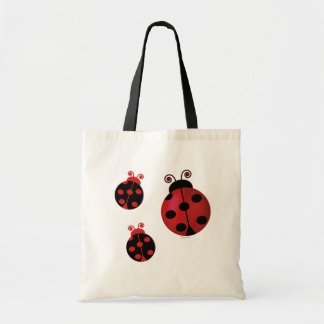 Drie Ladybugs Tote Bag