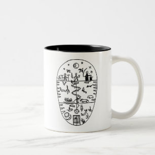 Drie Lagen Leven Tweekleurige Koffiemok