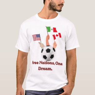 "Drie landen, één droom" Officieel 2026 T-shirt